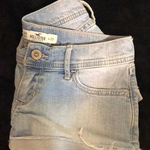 hollister mid rise jean shorts